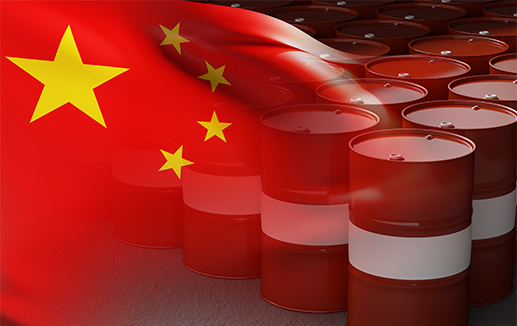 China flag and chemcial barrels © Grispb stock.adobe.com