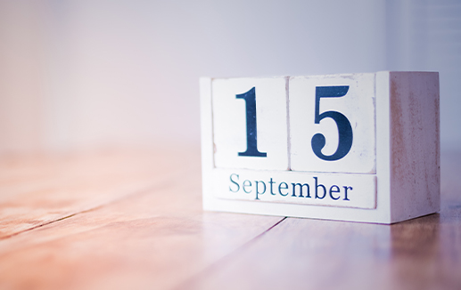 Concept - 15 September deadline © lukasz_kochanek stock.adobe.com