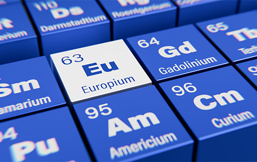 Concept - Periodic table showing chemical no 63 for Eu Europium - © Andreas Prott stock.adobe.com