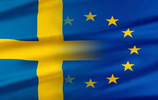 Places – Sweden and EU flags © Denis Rozhnovsky stock.adobe.com