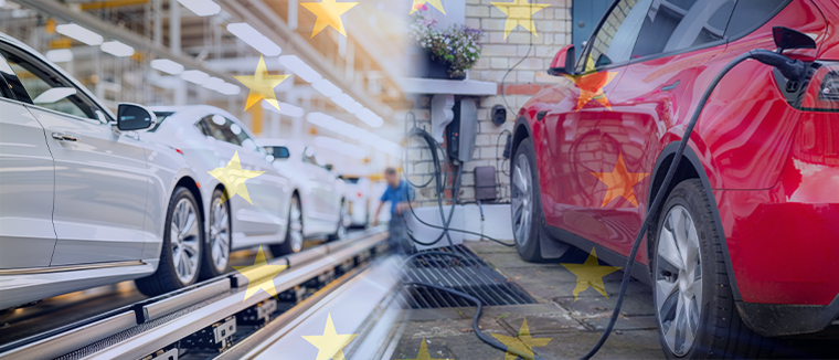 Feature - industry v consumer vehicle use with EU flag © demzp and William stock.adobe.com