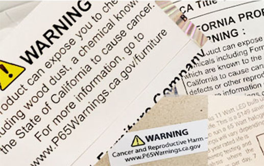 Legal - Prop 65 © Chemical Watch News & Insight