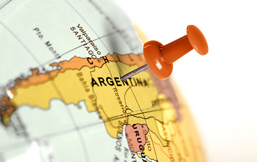 Places - Red pin in Argentina map - © Zerophoto stock.adobe.com